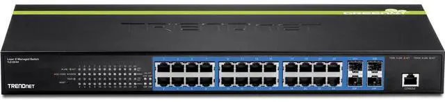 Alt view image 5 of 6 - TRENDnet TL2-G244 24-port Gigabit Layer 2 Switch