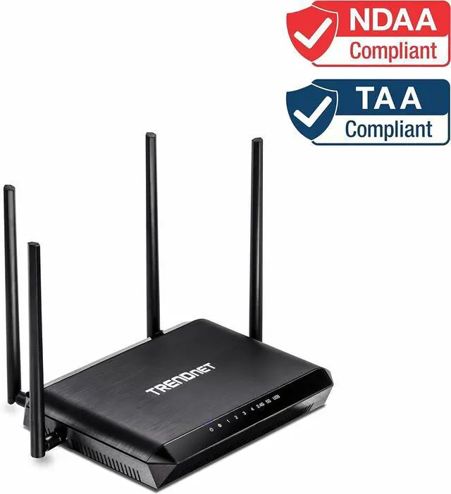 Main image of TRENDnet AC2600 MU-MIMO Wireless Gigabit Router, Increase WiFi Performance, WiFi Guest Network, Gaming-Internet-Home Router, Beamforming, 4K streaming, Quad Stream, Dual Band Router, Black, TEW-827DRU