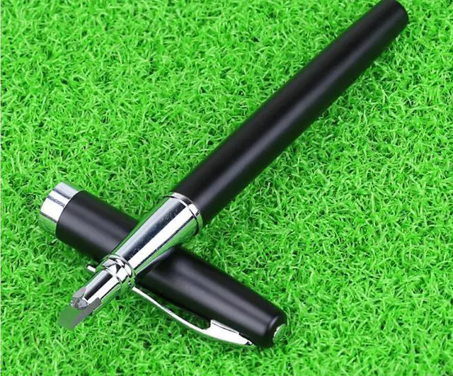 Alt view image 2 of 3 - Kluoshi metal shell pen type fiber optic cutter fiber optic cutting pen oblique cutting pen leather wire fiber optic cable pigtail bare fiber cutter
