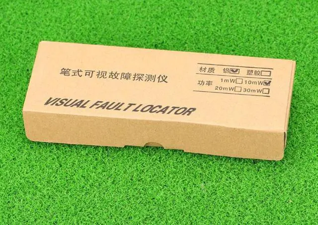 Alt view image 2 of 5 - Colus 10km optical fiber red light pen red light source fiber optic pen aluminum alloy leather cable optical cable pass light pen visual fault detector light pen tester 10mw cold connection tool