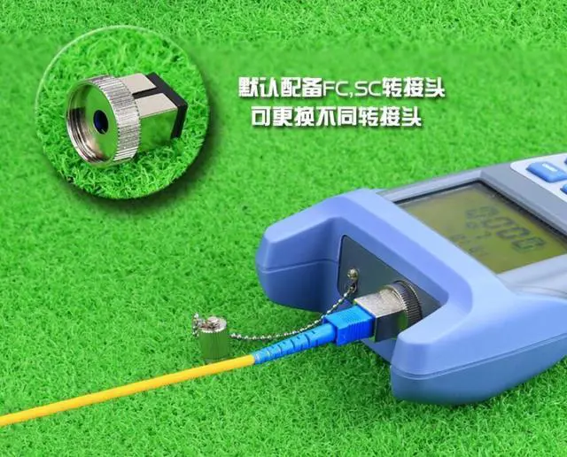 Alt view image 3 of 3 - Kluoshi high-precision optical power meter light decay tester FTTH optical fiber into the home cold splicing hot melt tool leather cable fiber optic cable pigtail fiber detector FC/SC connector adapte