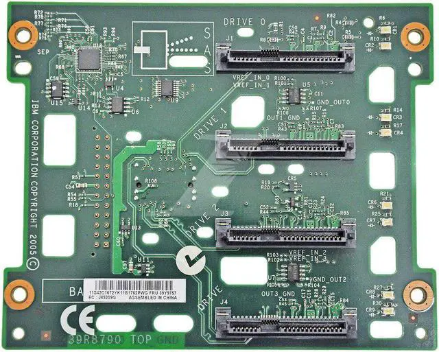 Alt view image 2 of 4 - IBM 39Y9757 Sas Hard Drive Backplane Board Without Cable For Xseries