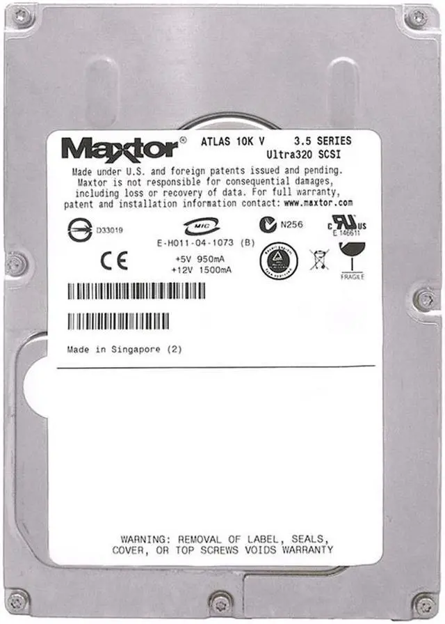 Alt view image 2 of 2 - 8D073L0-025811 MAXTOR 73GB 10000RPM SCSI HARD DRIVE