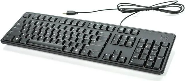 Main image of Dell OEM USB Slim Quiet 104-Key External Keyboard Black 4G481