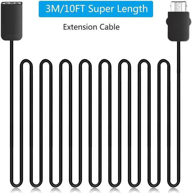 Alt view image 3 of 6 - Werleo SNES Classic Controller Extension Cable 3M/10 ft (2-PACK)