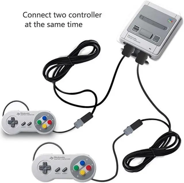 Alt view image 6 of 7 - 2 Packs SNES Classic Controller Extension Cable 3M / 10 ft Super NES Classic Extension Power Cord for Super Nintendo Classic Edition Controller 2017 and Nintendo NES Classic Mini 2016