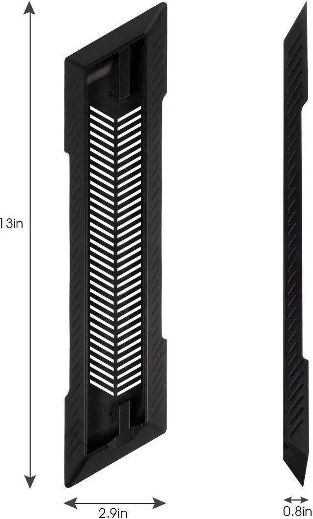 Alt view image 3 of 6 - PS4 Slim Stand PS4 Slim Vertical Stand for Playstation 4 Slim with Non-slip Feet Built-in Cooling Vents