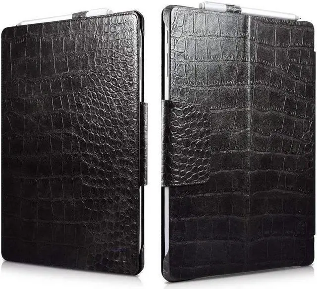 Main image of Surface Pro 4 Case Vintage Series Genuine Leather Folio Cover with Pen Holder Stand for Microsoft Surface Pro 4 2015 / Surface Pro 2017 Original Keyboard