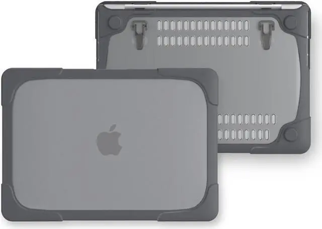 Alt view image 6 of 7 - MacBook Pro 13 Inch Case 2017 & 2016 Release A1706 A1708 Shell , Coxtech Rubberized Hard Case Cover with Kickstand Keyboard Skin For Apple Macbook Pro 13" with / without Touch Bar and Touch ID