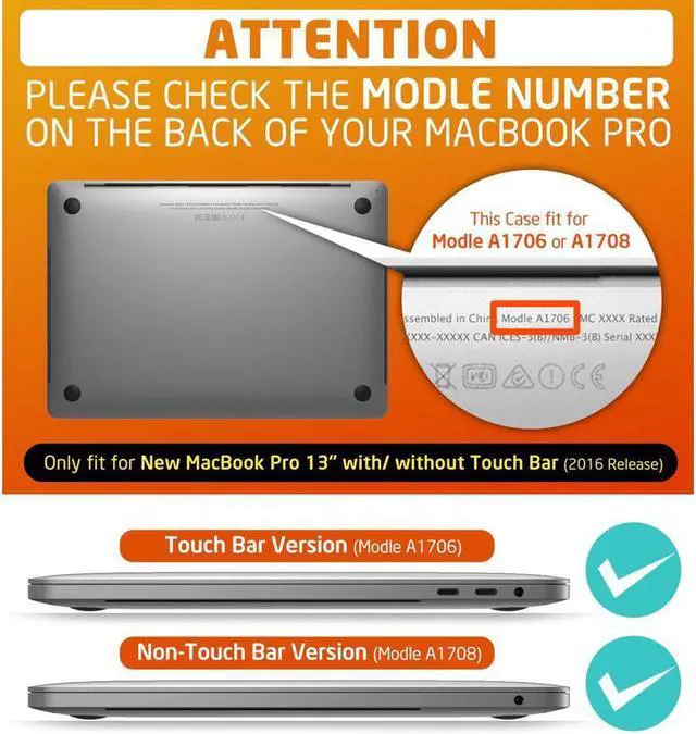 Alt view image 5 of 7 - MacBook Pro 13 Inch Case 2017 & 2016 Release A1706 A1708 Shell , Werleo Rubberized Hard Case Cover with Kickstand Keyboard Skin For Apple Macbook Pro 13" with / without Touch Bar and Touch ID - Blue