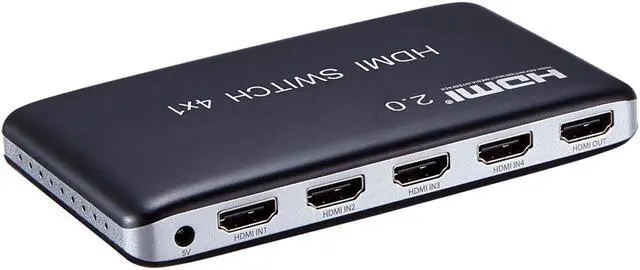 Alt view image 4 of 6 - 4K x 2K 4 Port 4 x 1 HDMI 2.0 HDMI Switch with IR Wireless Remote Control HDMI Hub Switcher Splitter Box Support 4K 3D 1080P HDCP 2.2 For TV Blu-ray DVD PS4 PS3 Xbox Monitor Macbook PC Laptop