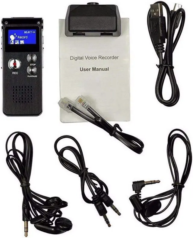 Alt view image 4 of 7 - Digital Voice Activated Recorder USB Rechargeable 8GB Sound Audio Recorder Dictaphone for Lectures Meetings With Double Microphone Noise Reduction Audio Sound Portable Mini Tape Dictaphone MP3