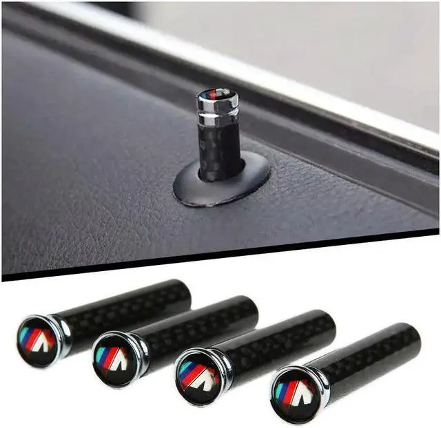 Main image of Generic 4 PCS BMW Motorsport Carbon Fiber Accessories Steel Car Lock Modified Door Pin M