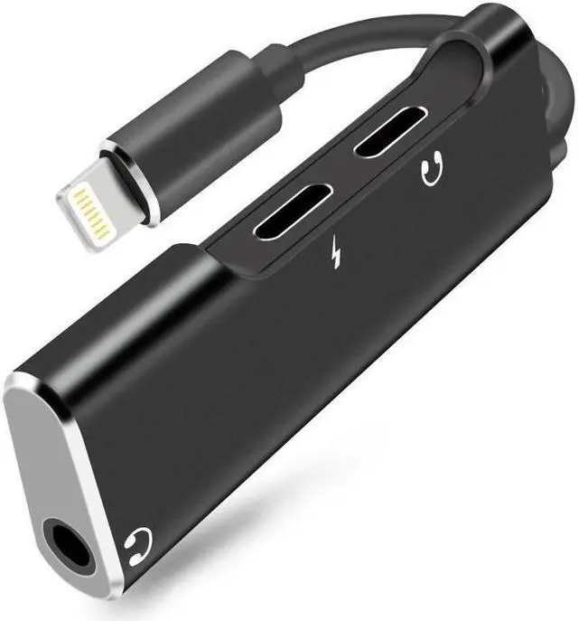 Main image of For iPhone X 8 7 6 Plus Splitter Dual Lightning Adapter Headphone Audio Charger