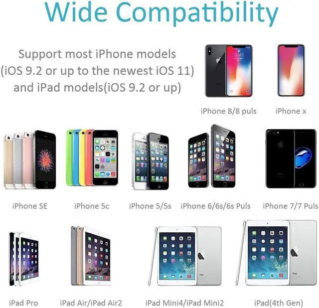 Alt view image 6 of 7 - Lightning to HDMI Adapter Lightning Digital AV Adapter HDMI and Lightning Charging Port 2 in 1 Lightning HDMI Cable Adapter Compatible iPhone iPad iPod Touch Support iOS 10.3-11.3 or Later 1080P
