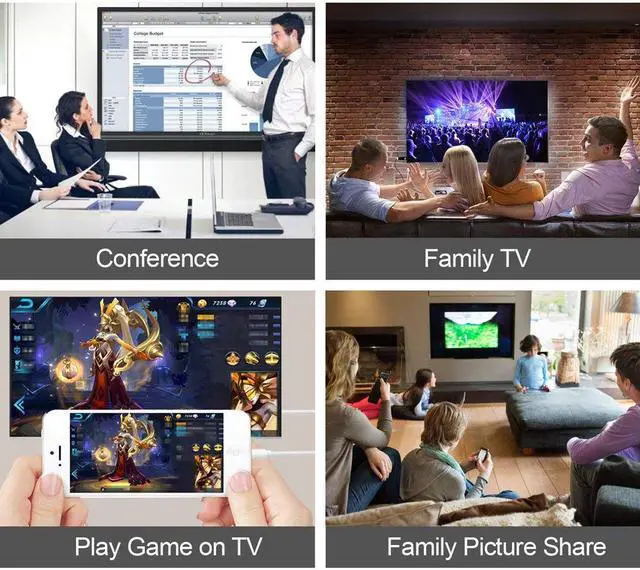 Alt view image 7 of 7 - Lightning to HDMI Adapter Lightning Digital AV Adapter HDMI and Lightning Charging Port 2 in 1 Lightning HDMI Cable Adapter Compatible iPhone iPad iPod Touch Support iOS 10.3-11.3 or Later 1080P