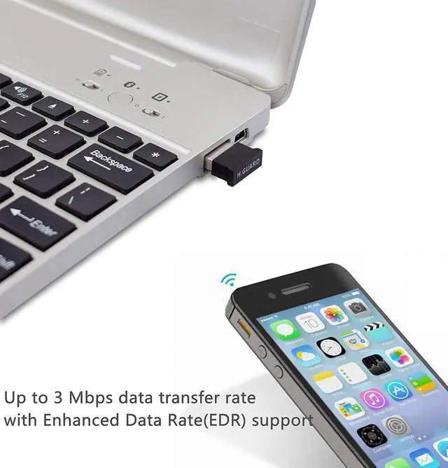 Alt view image 4 of 7 - Bluetooth USB Adapter Bluetooth 4.0 USB Dongle Low Energy for PC Wireless Dongle for Stereo Music Keyboard Mouse Support Windows 10 8.1 8 7 XP vista