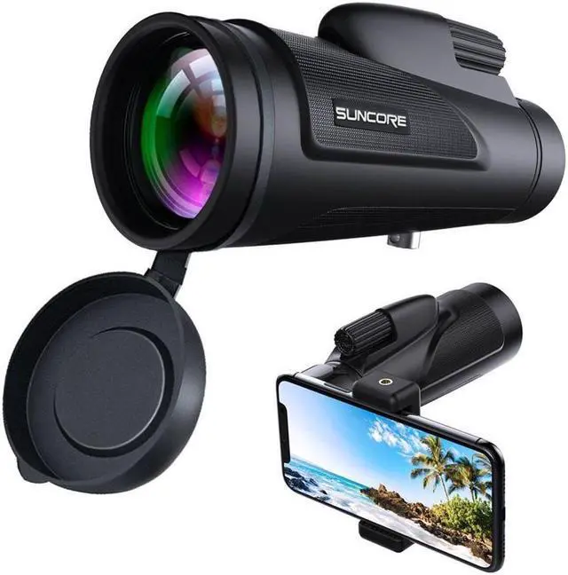 Main image of High Power Waterproof Monocular Telescope Scope 12×50 with Phone Adapter Tripod