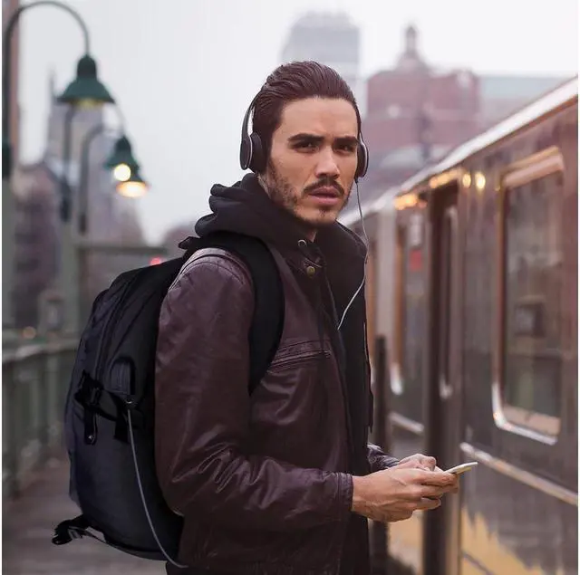 Alt view image 6 of 6 - Anti Theft Business Waterproof Travel Laptop Backpack Bag with USB Charge Port
