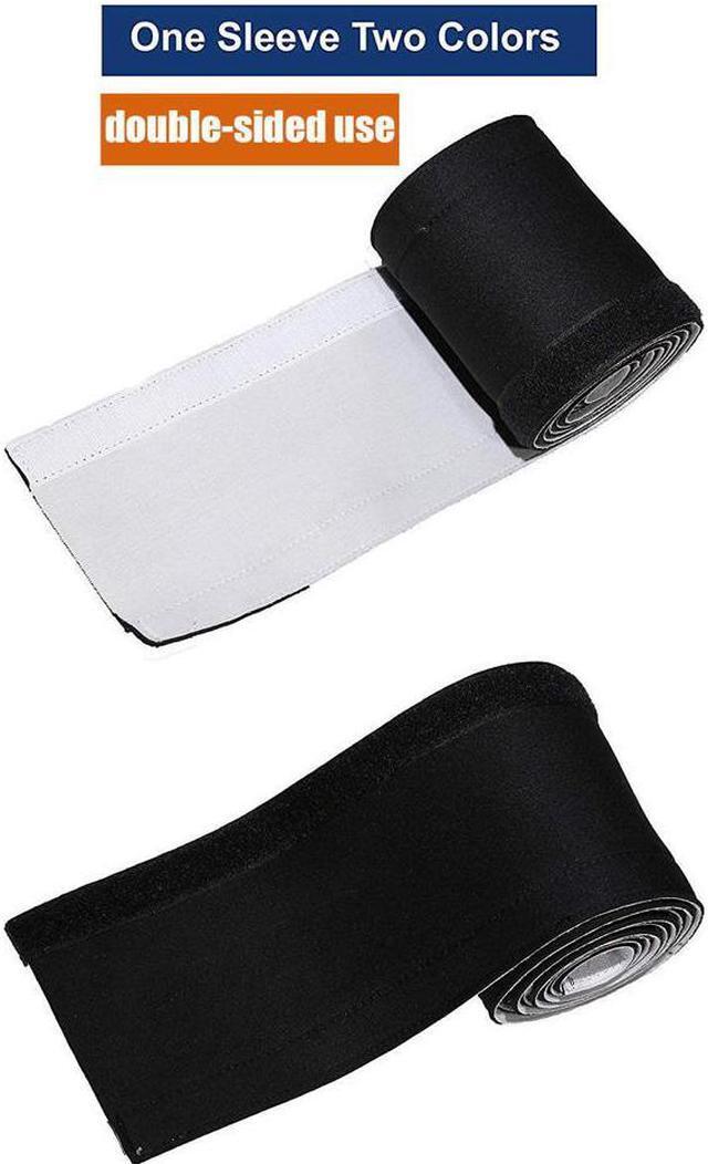 Alt view image 5 of 7 - New Design PREMIUM Cable Management Sleeve Best Cords Organizer System for TV Computer Office Home Entertainment DIY Adjustable Black & White Cord Sleeves Wire Cover Concealer Wrap