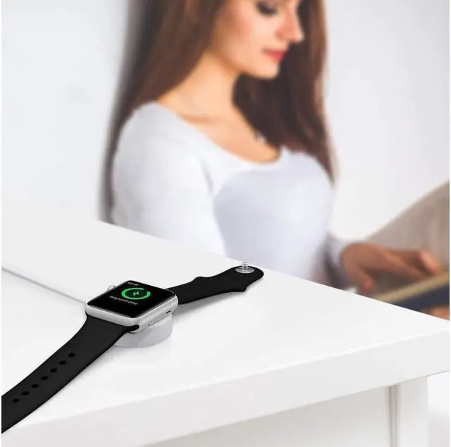 Alt view image 7 of 7 - Apple Watch Charger iWatch Charger Charging Cable Magnetic Wireless Portable Charger Pad 3.3 ft Charging Cable Cord for Apple Watch Series 3 2 1 All 38mm 42mm iWatch