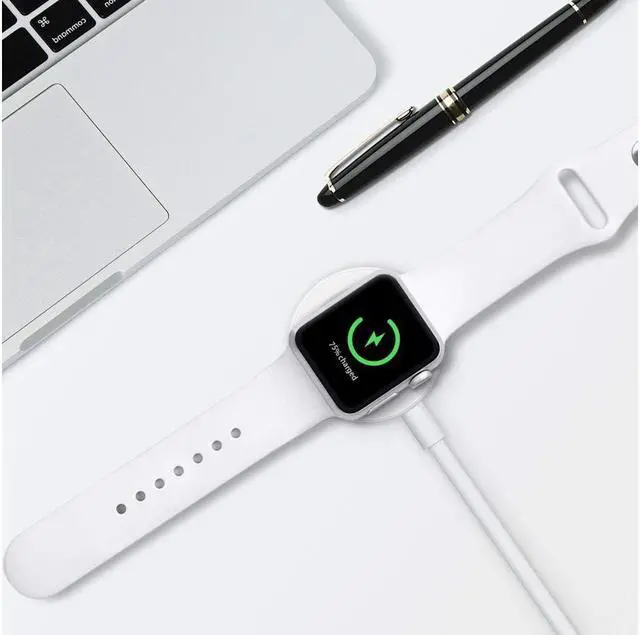 Alt view image 2 of 7 - Apple Watch Charger iWatch Charger Charging Cable Magnetic Wireless Portable Charger Pad 3.3 ft Charging Cable Cord for Apple Watch Series 3 2 1 All 38mm 42mm iWatch