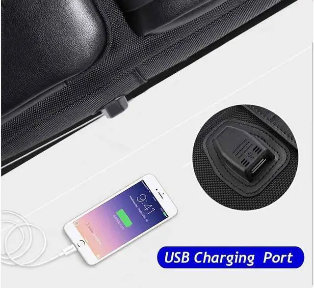 Alt view image 2 of 7 - Bopai Anti Theft BackpackSlim Business Laptop Bag Backpack for Men Waterproof Travel Backpack with USB Charging Port Fits 15 Inch Laptop Notebook Computer Rucksack