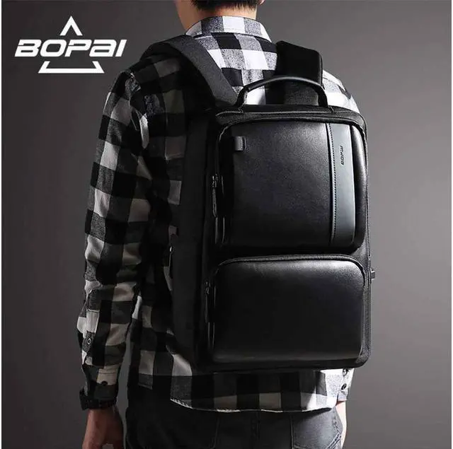 Alt view image 7 of 7 - Bopai Anti Theft BackpackSlim Business Laptop Bag Backpack for Men Waterproof Travel Backpack with USB Charging Port Fits 15 Inch Laptop Notebook Computer Rucksack