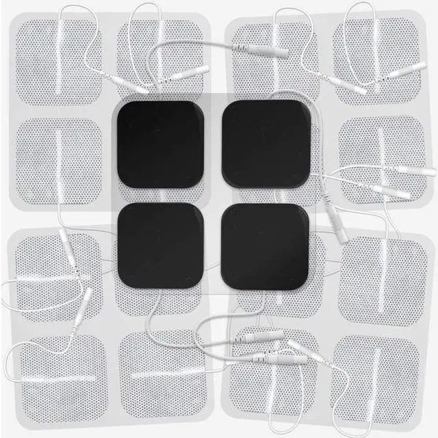Main image of 2" Square TENS Unit Electrodes 20-Pack Electro Pads for TENS Therapy - Compatible with Most TENS Machine Models - 20-Piece Value Pack - Self-Adhering, Reusable and Premium Quality