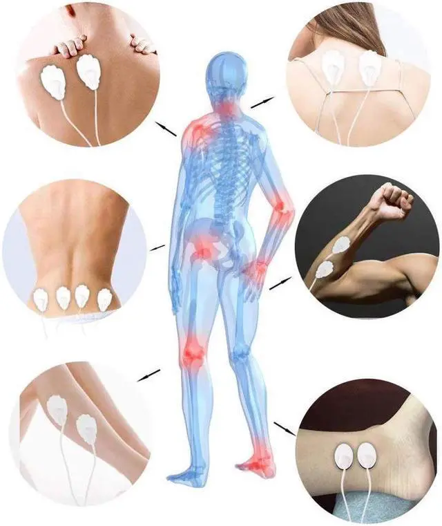 Alt view image 7 of 7 - Rechargeable ens Unit FDA Cleared 16 Modes Electric Muscle Stimulator TENS EMS Machine with 8 Pads Pain Relief Body Back Pulse Massager