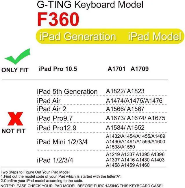 Alt view image 5 of 7 - Werleo iPad Pro 10.5 Keyboard Case For Apple iPad Pro 10.5 Model A1701 A1709 Shell 360 Rotatable Wireless Backlit Keyboard Case Aluminium Alloy Slim Case Smart Auto Sleep-Wake Case