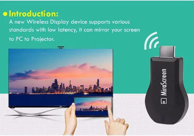 Alt view image 5 of 7 - MiraScreen Dongle 1080P HDMI WiFi Display Adapter Support DLNA Airplay Miracast Display Dongle Streaming Media Player with HDMI Plug for iPhone Android Phone Notebook Tablet PC to HDTV Monitor