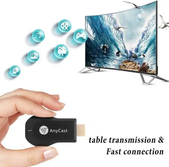 Alt view image 3 of 7 - Wireless WiFi Display Dongle, High Speed HDMI Miracast Dongle, DLNA AirPlay for Android Smartphone Tablet Apple iPhone iPad