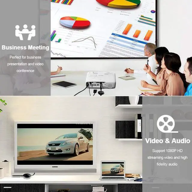 Alt view image 2 of 7 - Wireless Display Adapter 5G 2.4G WiFi Dongle HDMI Display Adapter Screen Mirroring Dongle 1080P HD DLNA Airplay Miracast Dongle For MacBook Android IOS Windows 8.1 10 iPhone X 8 to to TV Projectors