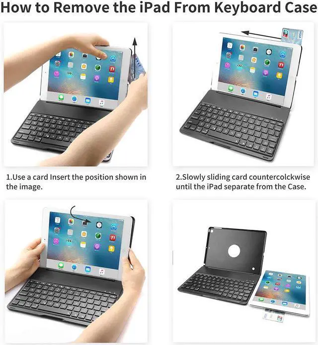 Alt view image 6 of 7 - New iPad Pro 10.5 Keyboard Case Auto Sleep-Wake Protective Ultra Slim Hard Shell Folio Stand Smart Cover with 7 Colors Backlit Wireless Bluetooth Keyboard for Apple iPad Pro 10.5 inch 2017 Tablet