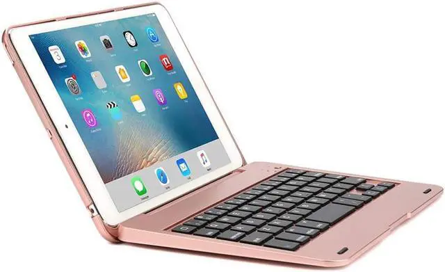 Alt view image 6 of 7 - iPad Mini 4 Case with Keyboard Bluetooth Wireless Keyboard Folio Flip Smart Cover with Folding Stand and Auto Sleep Wake Function for iPad Mini 4 2015 Release Model A1538 A1550