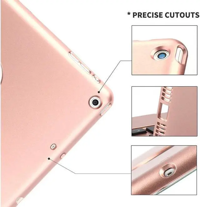 Alt view image 4 of 7 - iPad Mini 4 Case with Keyboard Bluetooth Wireless Keyboard Folio Flip Smart Cover with Folding Stand and Auto Sleep Wake Function for iPad Mini 4 2015 Release Model A1538 A1550
