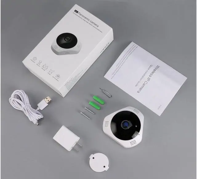 Alt view image 7 of 7 - 360 Panoramic Degree Night Vision Wireless Security IP camera wifi Fish Eye Lens 960P 3D Indoor Outdoor Security system for baby pet elder Support Android IOS Windows Mac