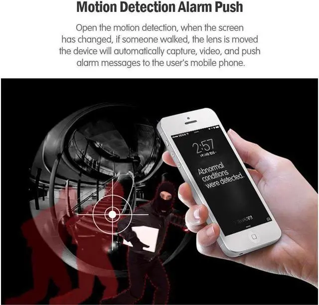 Alt view image 4 of 7 - 360 Panoramic Degree Night Vision Wireless Security IP camera wifi Fish Eye Lens 960P 3D Indoor Outdoor Security system for baby pet elder Support Android IOS Windows Mac