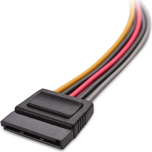 Alt view image 5 of 5 - SATA Power Cable WERLEO [3-PACK] 8 Inch SATA 15 Pin Male to SATA 15 Pin Female Cable SATA Power Extension Cable SATA 15-Pin Power Adapter