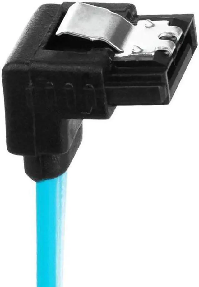 Alt view image 5 of 6 - WERLEO SATA III Cable [3-Pack] SATA 6Gbps 90 Degree Cable plug with Lock Latch for With Serial ATA hard drives HDD, SSD, etc Blue - 18"