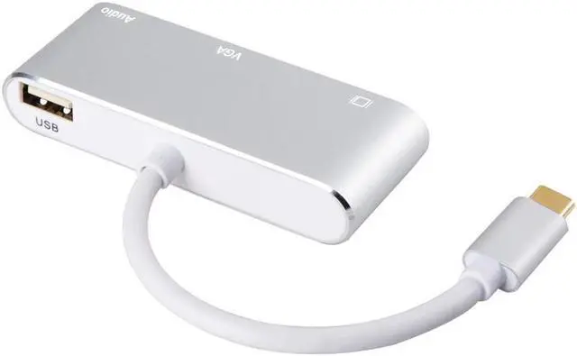 Alt view image 5 of 6 - USB C To HDMI 4K VGA Adapter with Audio USB 3.1 Type C USB-C to VGA HDMI Video Converters Adaptor for 2017 New Macbook ProChromebook Pixel Lenovo 900 Dell XPS Samsung Galaxy S8 S8 Plus No Driver
