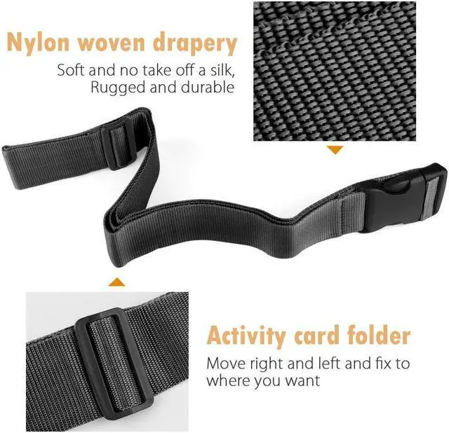 Alt view image 2 of 7 - Luggage Straps, 4 Pack Heavy Duty Non-Slip Adjustable Bag Bungee Travel Accessories Suitcase Baggage Belts