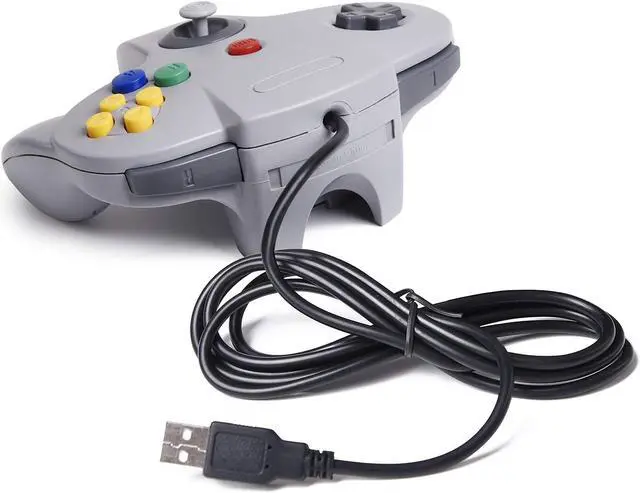 Alt view image 5 of 7 - Generic Classic N64 Controller, Wired USB PC Game pad Joystick for Windows PC MAC Linux Raspberry Pi 3 Sega Genesis Higan