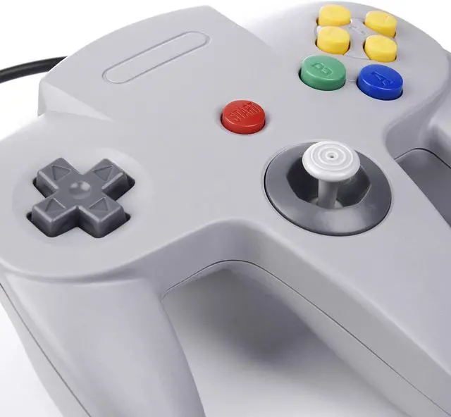 Alt view image 7 of 7 - Generic Classic N64 Controller, Wired USB PC Game pad Joystick for Windows PC MAC Linux Raspberry Pi 3 Sega Genesis Higan