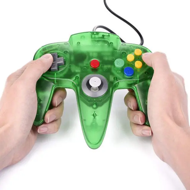 Alt view image 3 of 7 - Generic Classic N64 Controller, Wired USB PC Game pad Joystick for Windows PC MAC Linux Raspberry Pi 3 Sega Genesis Higan