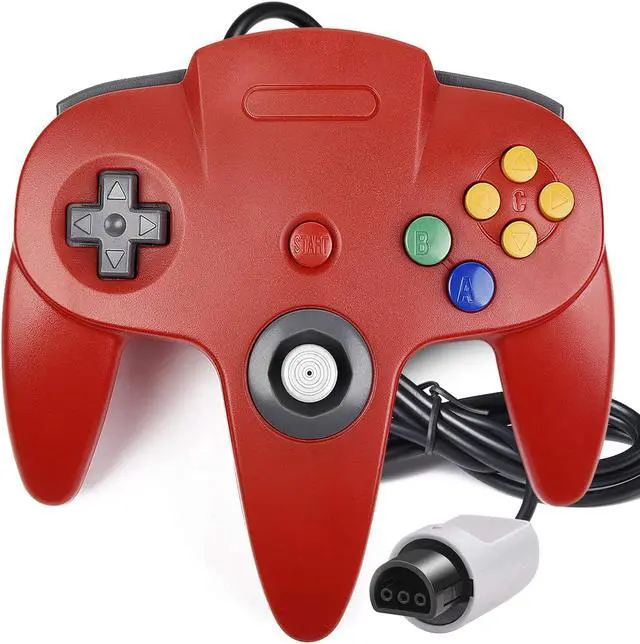 Alt view image 7 of 7 - 2 Pack N64 Controller, Classic Wired N64 64-bit Gamepad Joystick for Ultra 64 Video Game Console N64 System Mario Kart