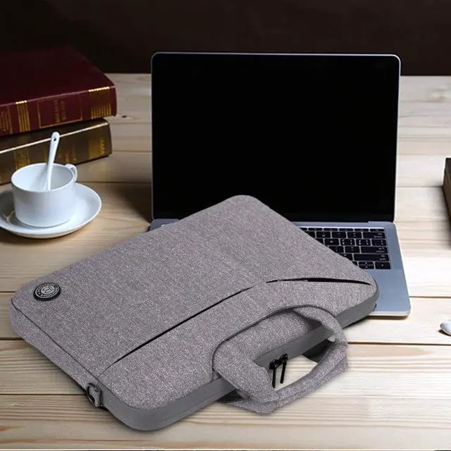Alt view image 7 of 7 - 13 - 14 Inch Water Resistant Laptop Bag Messenger Shoulder Bag Briefcase Sleeve Case with Strap for 13" Macbook Pro Air Surface Book 12 13 14 Inch Laptop Ultrabook Notebook MacBook Chromebook Computer