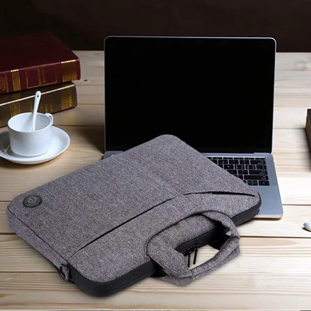 Alt view image 7 of 7 - 13 - 14 Inch Water Resistant Laptop Bag Messenger Shoulder Bag Briefcase Sleeve Case with Strap for 13" Macbook Pro Air Surface Book 12 13 14 Inch Laptop Ultrabook Notebook MacBook Chromebook Computer
