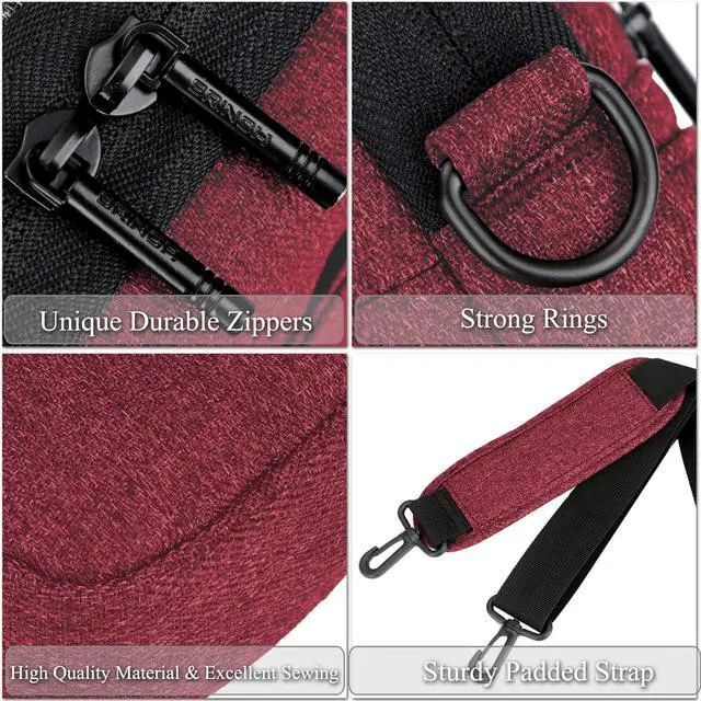 Alt view image 6 of 7 - Laptop Bag 15.6 Inch Water Resistant Briefcase Shoulder Messenger Bag Water Repellent Laptop Bag Satchel Tablet Bussiness Carrying Handbag Laptop Sleeve for Macbook Computer Notebook Women and Men